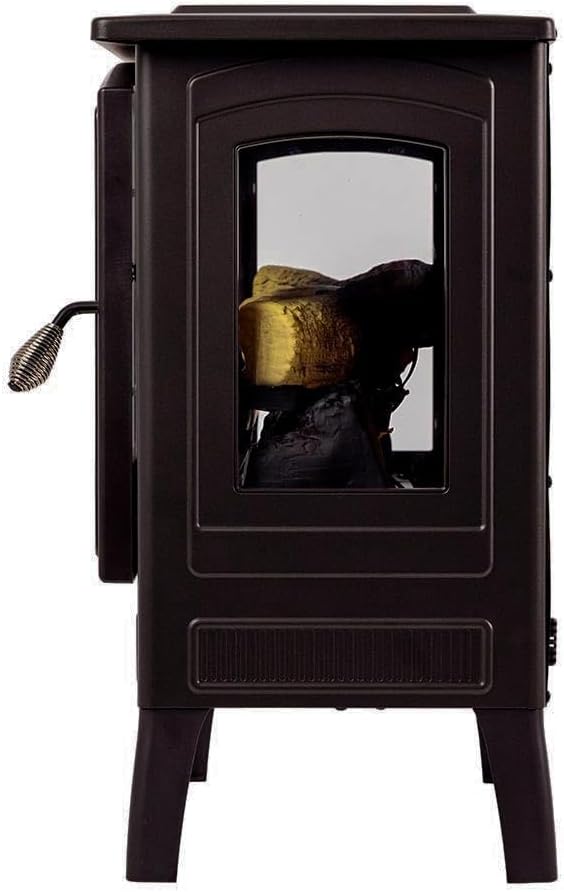Country Living Infrared Electric Fireplace Stove in Bronze