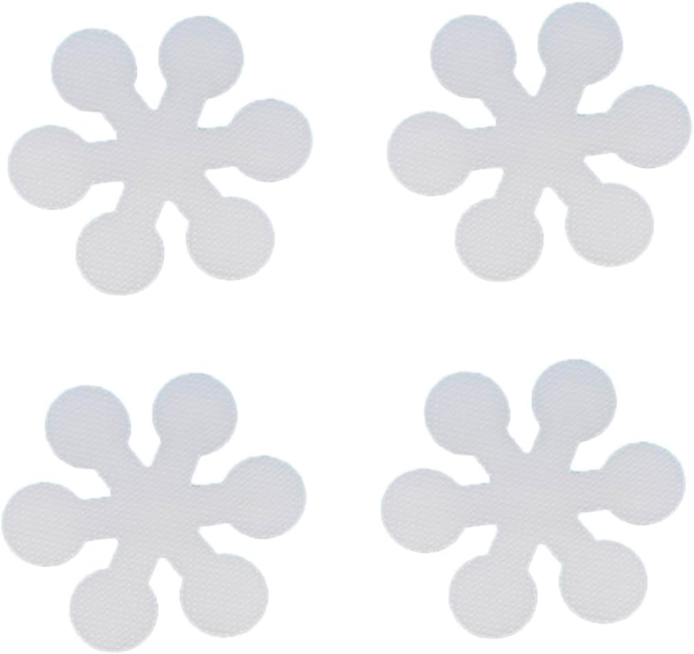 Homoyoyo Non-Slip Tub Stickers 20 Pcs Snowflake Bath Decals