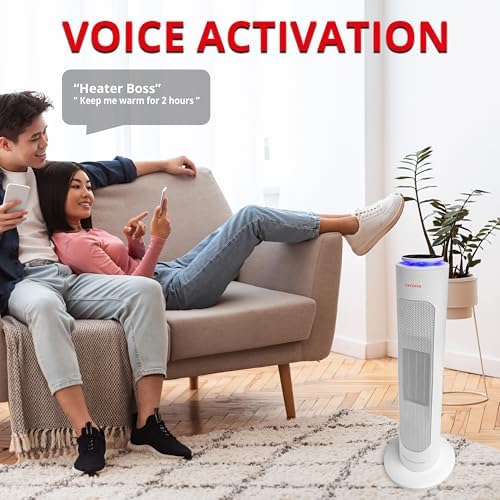 Aiwa Smart Space Heater with Voice Control and Safety Features 1