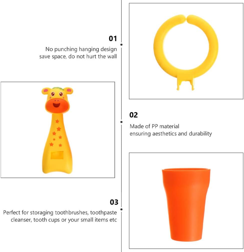 Healifty Kids Toothbrush Holder 2 Sets