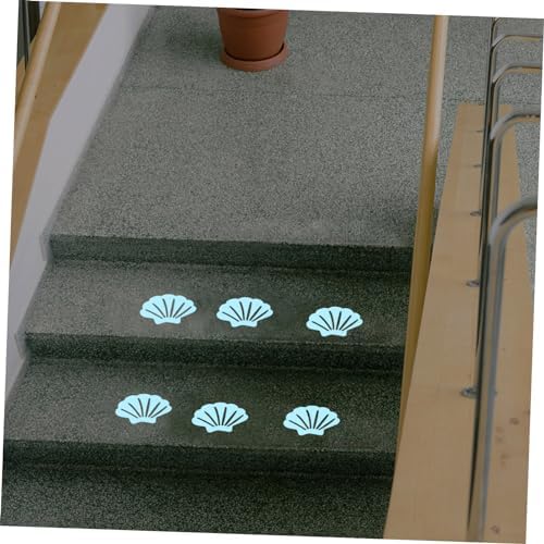 HAKIDZEL 30Pcs Shell Shaped Non-Slip Stickers for Bathtub Safety