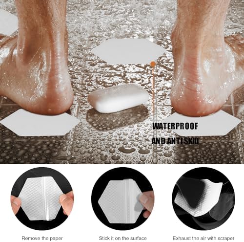Secopad Bathtub Stickers Non-Slip 12 PCS Safety Treads