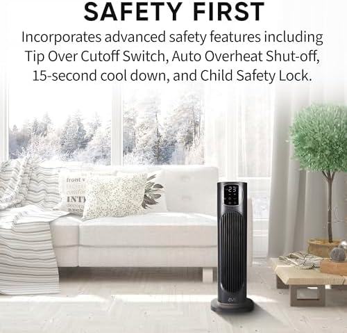 EVO Digital Ceramic Heater with Remote Control