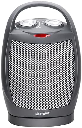 BEYOND HEAT 7501500W Ceramic Space Heater with Oscillation and Safety Features