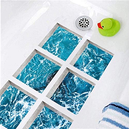 ChezMax Bath Treads Stickers Sea Bubble Pattern 6 Pcs 1