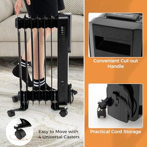 Tangkula Oil Filled Radiator Heater with Remote