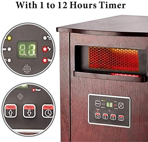 Optimus Infrared Quartz Heater with LCD Display