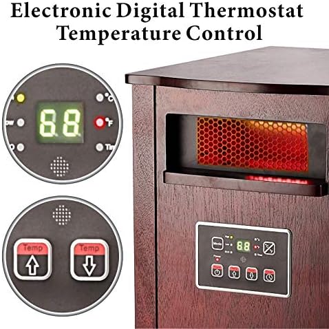 Optimus Infrared Quartz Heater with LCD Display