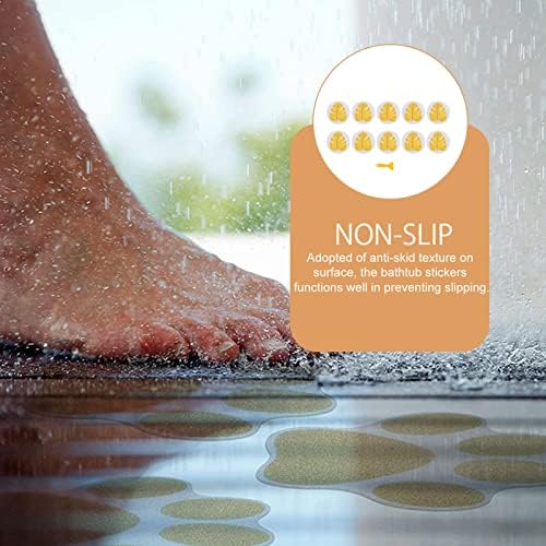 Zerodeko Leaf-shaped Anti-slip Bathtub Sticker Set