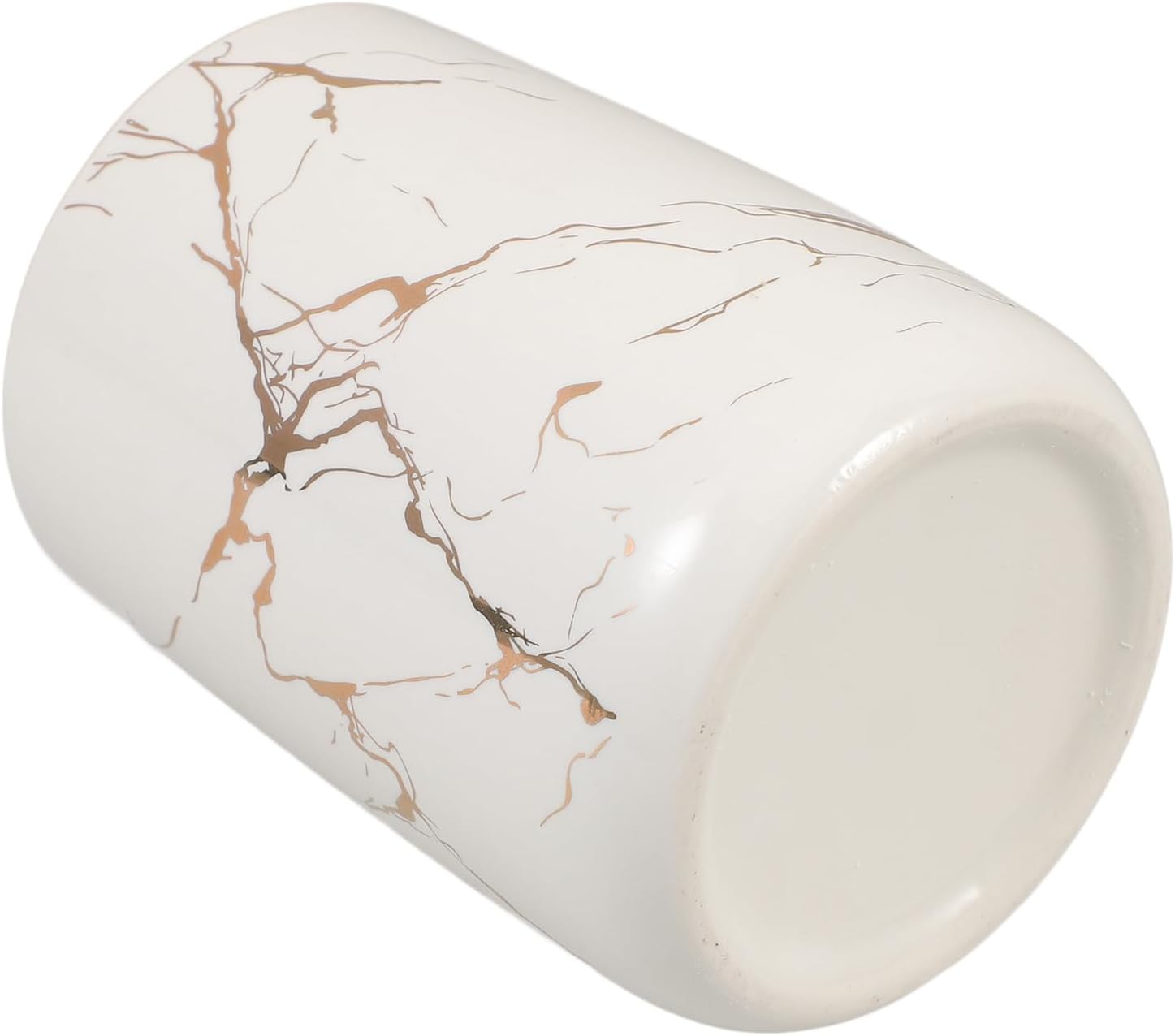 Ciieeo Ceramic Toothbrush Holder with Marbling Pattern