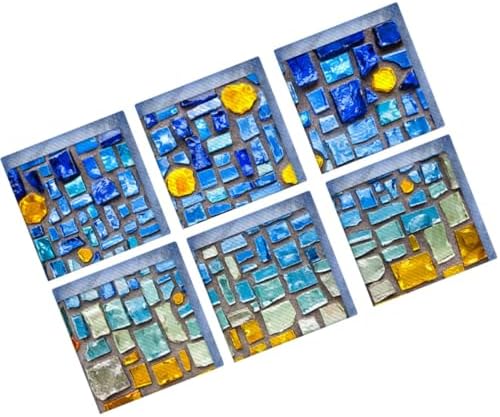 RORPOIR Bathtub Decals 3D Mosaic Non-Slip Set of 6