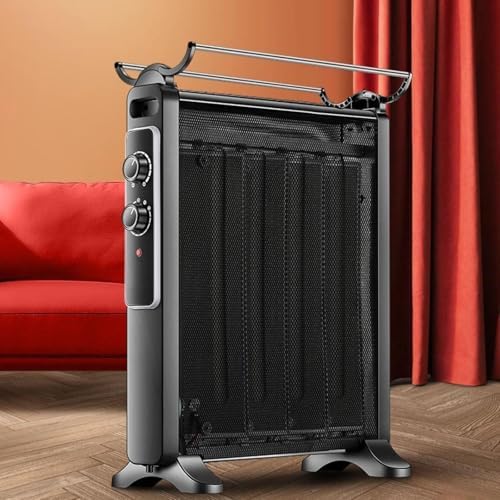 Electric Space Heater with Drying Rack and Temperature Control