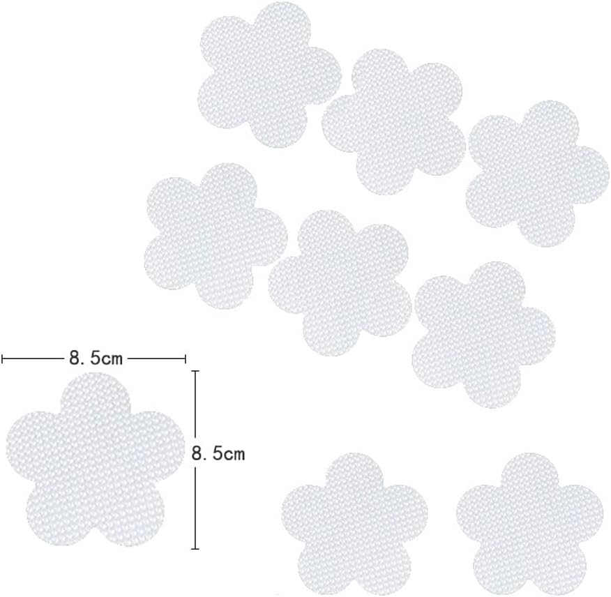 12Pcs Blue Non-Slip Bathroom Stickers with Glow In The Dark
