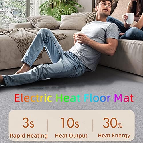 GWMWON Infrared Floor Heater 60x190cm 700W Electric Heating Carpet