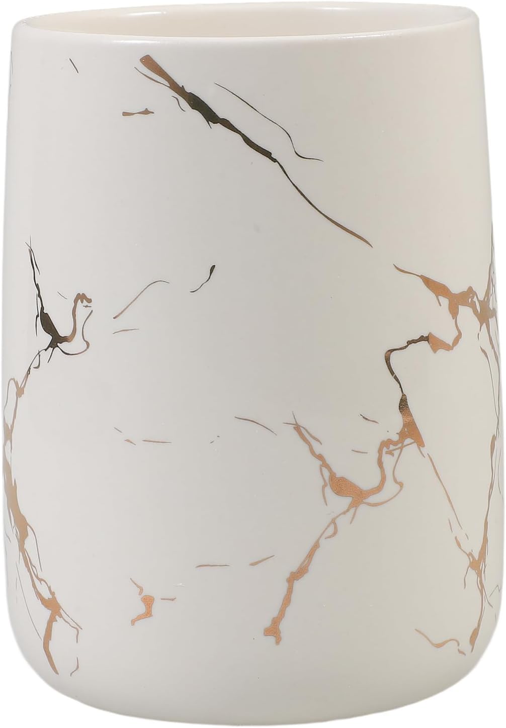 Ciieeo Ceramic Toothbrush Holder with Marbling Pattern