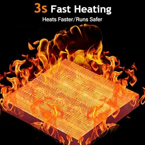 Mageloly Mini Space Heater 1000W PTC Ceramic for Bedroom