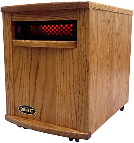 SUNHEAT Original Amish Hand Crafted Infrared Heater - Nebraska Oak 1