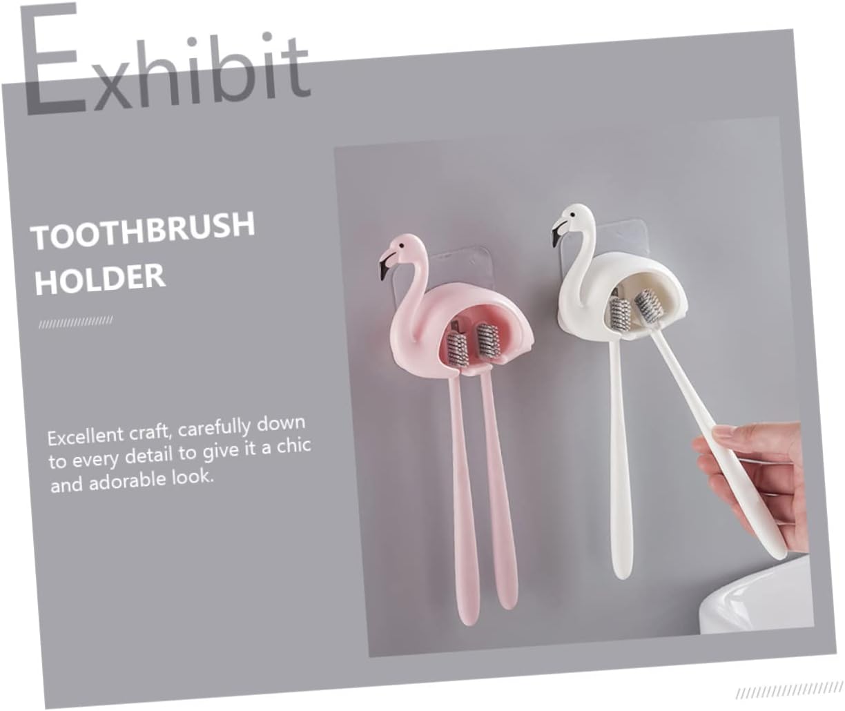Anneome 2pcs Suction Cup Wall Toothbrush Holder 1