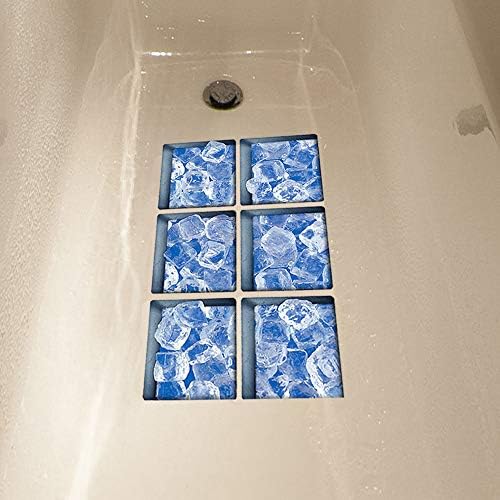 AILEGOU 3D Non-Slip Bathtub Stickers with Ice Design