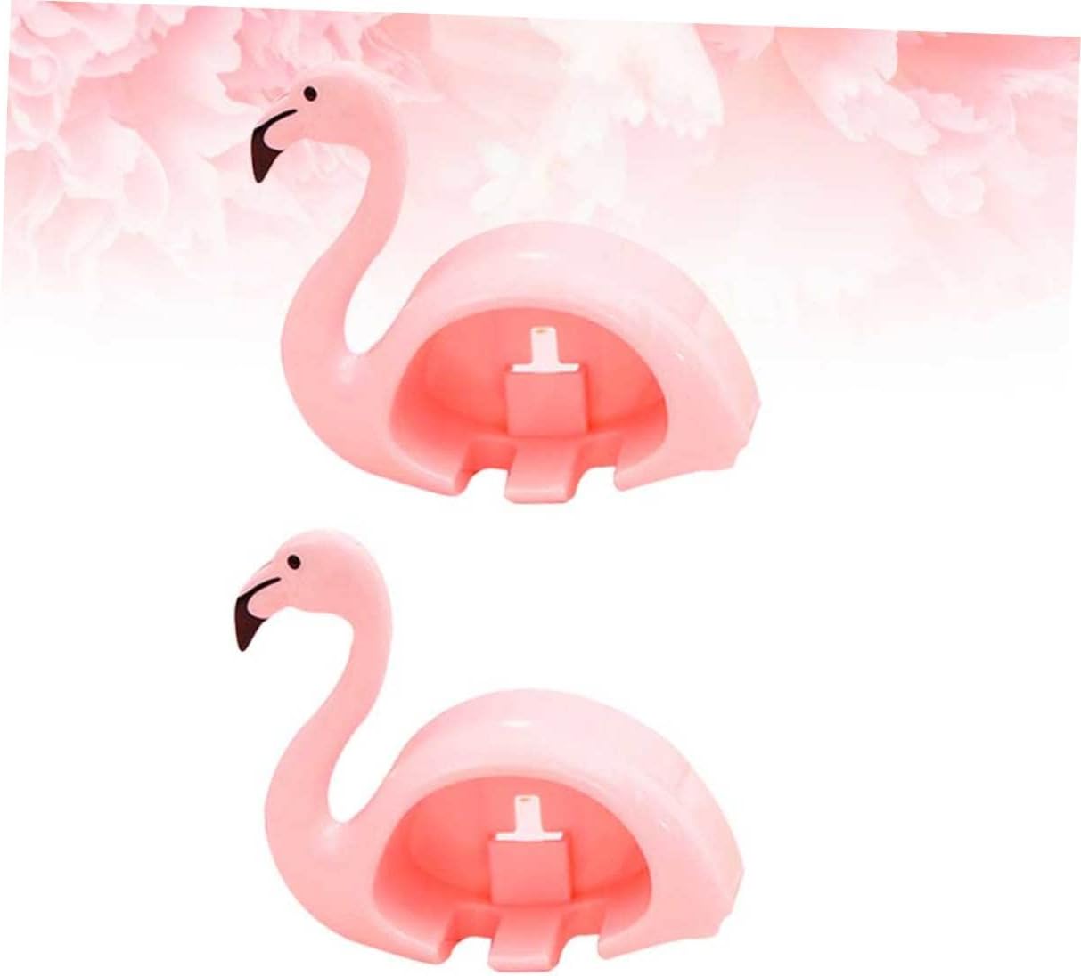 Cute Pink Flamingo Toothbrush Holder Suction Cup Wall Mount