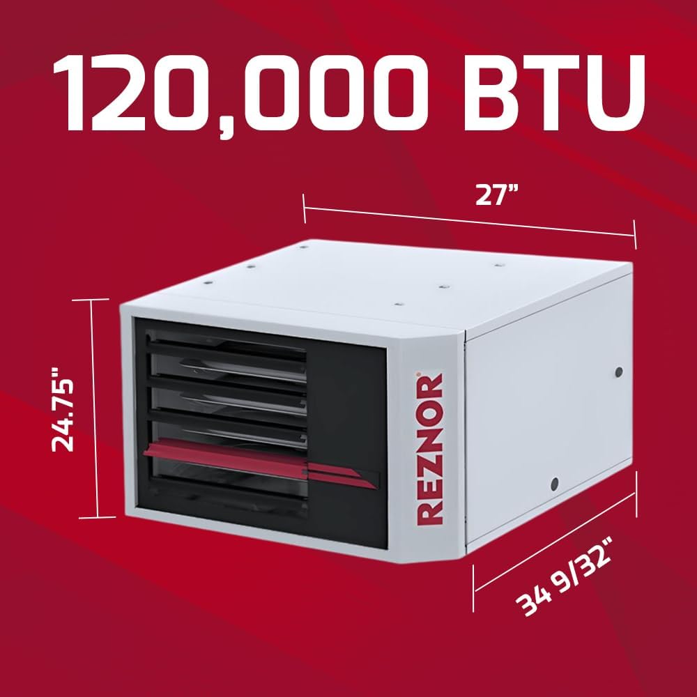 Reznor 120000 BTU Propane Garage Heater with Z-Vent Kit