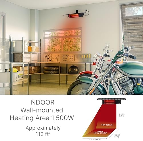 Dimplex Infrared Patio Heater 1500W Weatherproof Black