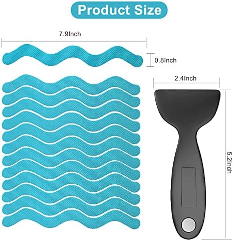 Ding Xi Bathroom Tub Anti-Slip Stickers 24 Pack Blue