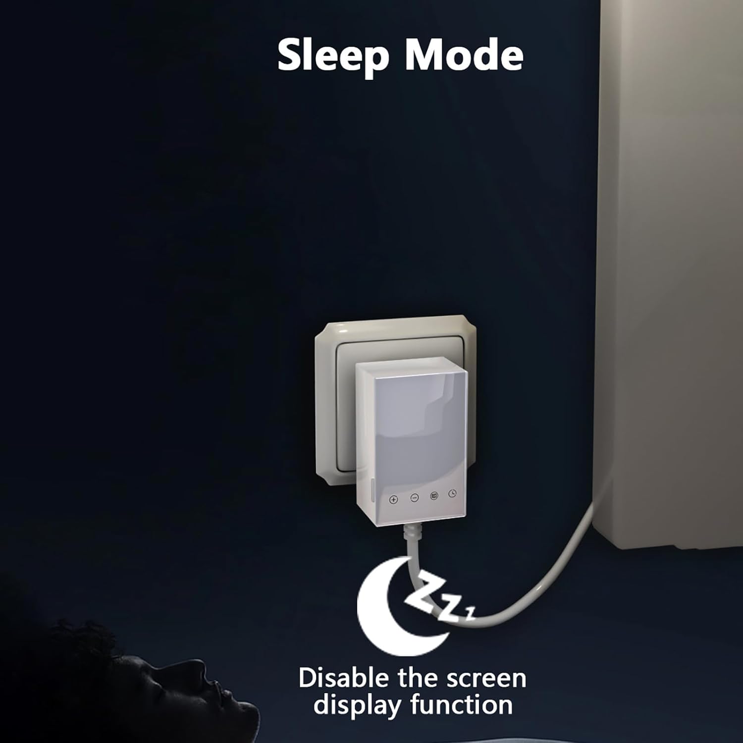 375W Wall-Mounted Electric Panel Heater with Thermostat 1