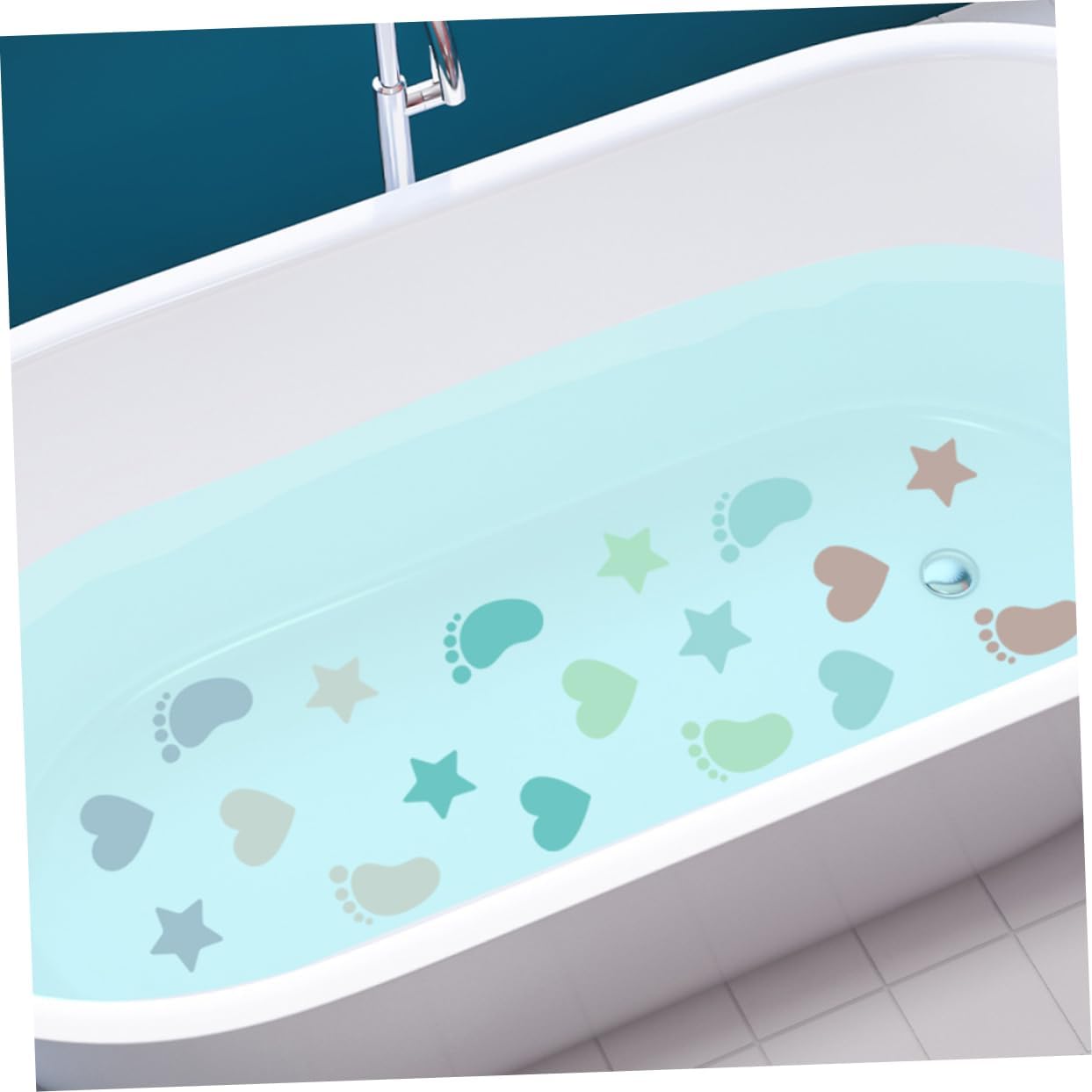 Cabilock Anti-Slip Bathtub Stickers Set 6 Sheets