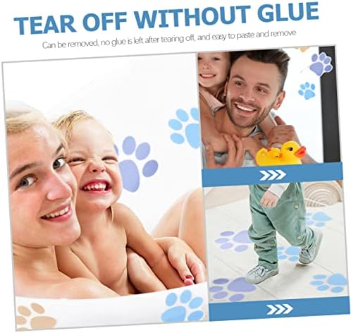 BUGUUYO 10pcs Cartoon Dog Paw Bathtub Decals