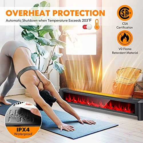 Tangkula 1400W Electric Baseboard Heater with Remote