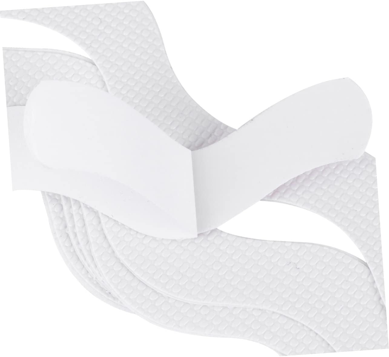 CAXUSD Anti-Slip Shower Stickers 12pcs Wavy Bath Treads