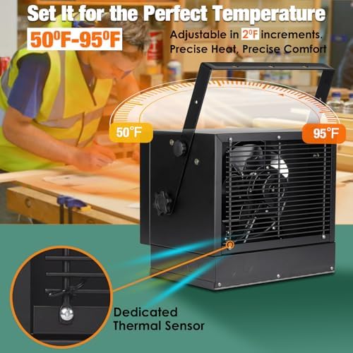 VORBO 7500W Electric Garage Heater with Remote 1