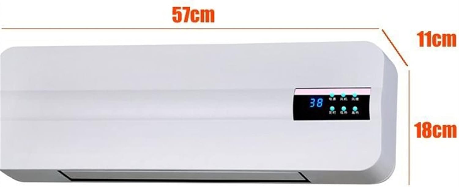 Wall Mount Space Heater for Home Warm Room Electric Fan Heater