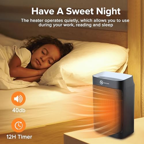Simple Deluxe Ceramic Space Heater with Digital Touch Display