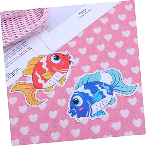 Ciieeo 6 Pack Fish Design Anti-Slip Stickers for Bathtub and Shower