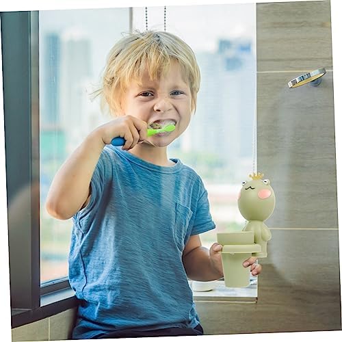 Holibanna Wall-Mounted Toothbrush Cup Holder for Boys and Girls