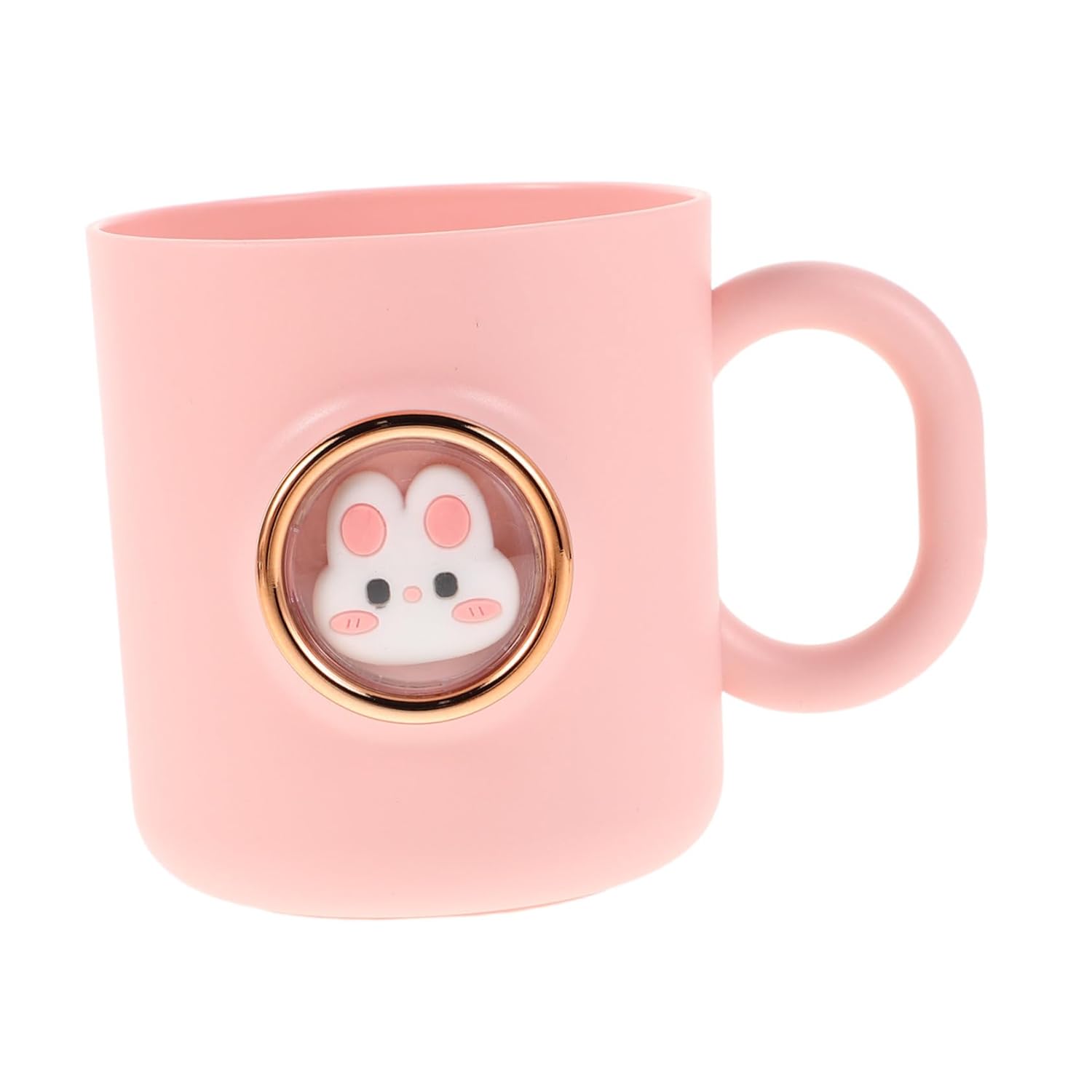 Healeved Cartoon Animal Toothbrush Cup with Handle for Kids