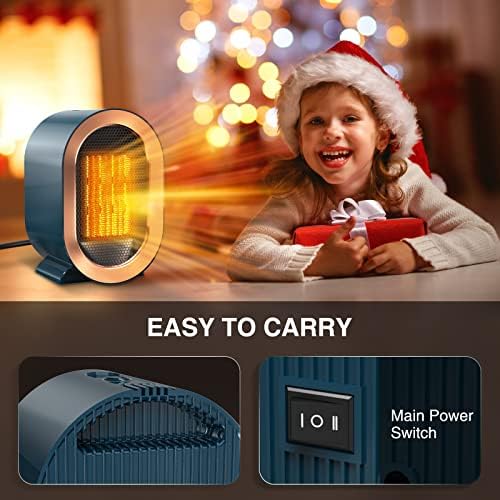 Bubbacare Electric Desk Heater with 2 Heat Settings