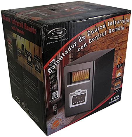 Optimus Infrared Quartz Heater with Remote and LED Display