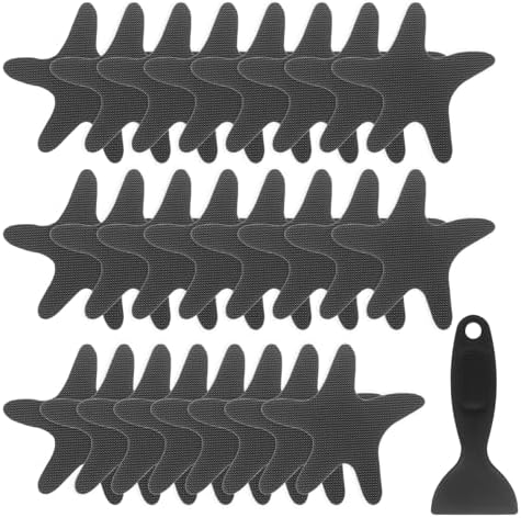 HARFINGTON 24pcs Non Slip Bathtub Stickers Black