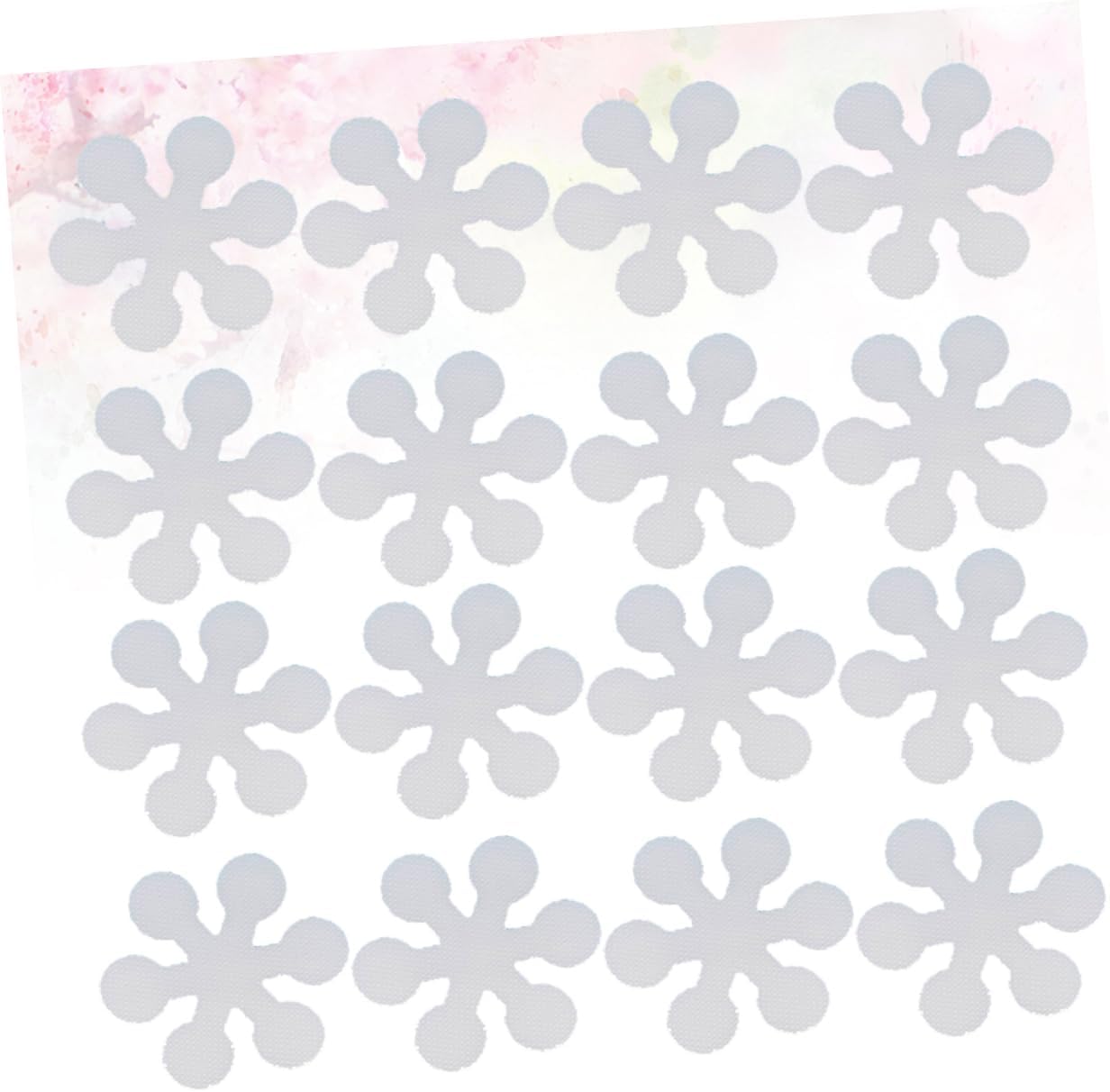 20 Pcs Anti-Slip Bathtub Stickers Snowflake Design