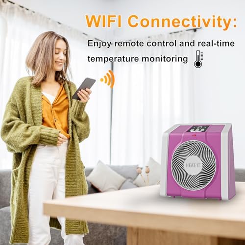 HEATIT Space Heater with Remote and Thermostat