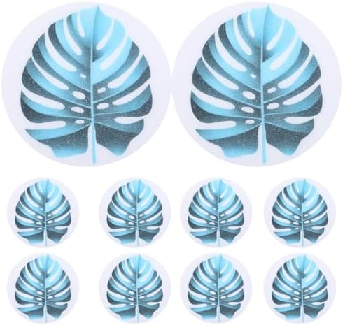 Ciieeo Non-Slip Bathtub Stickers with Green Leaf Design