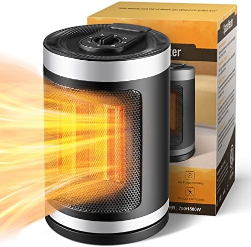 W-Dragon 750W 1500W PTC Ceramic Space Heater with 6 Modes