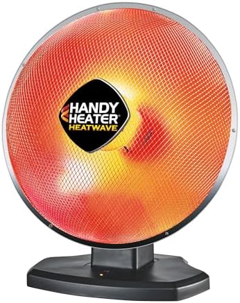Ontel Handy Heater Heatwave 1500W Parabolic Space Heater