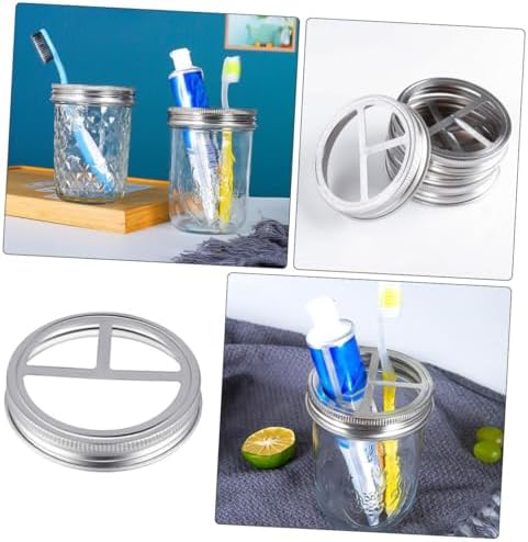5Pcs Wide Mouth Jar Lid for Toothbrushes and Toothpaste