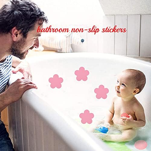 12Pcs Blue Non-Slip Bathroom Stickers with Glow In The Dark