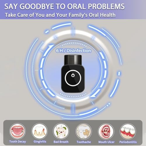 Wekity Wall Mounted Toothbrush Holder with Solar Charging