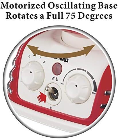 Optimus H-1418 Retro Design Oscillating Fan Heater